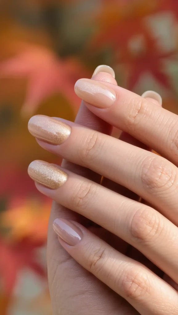 Golden Twilight Nails