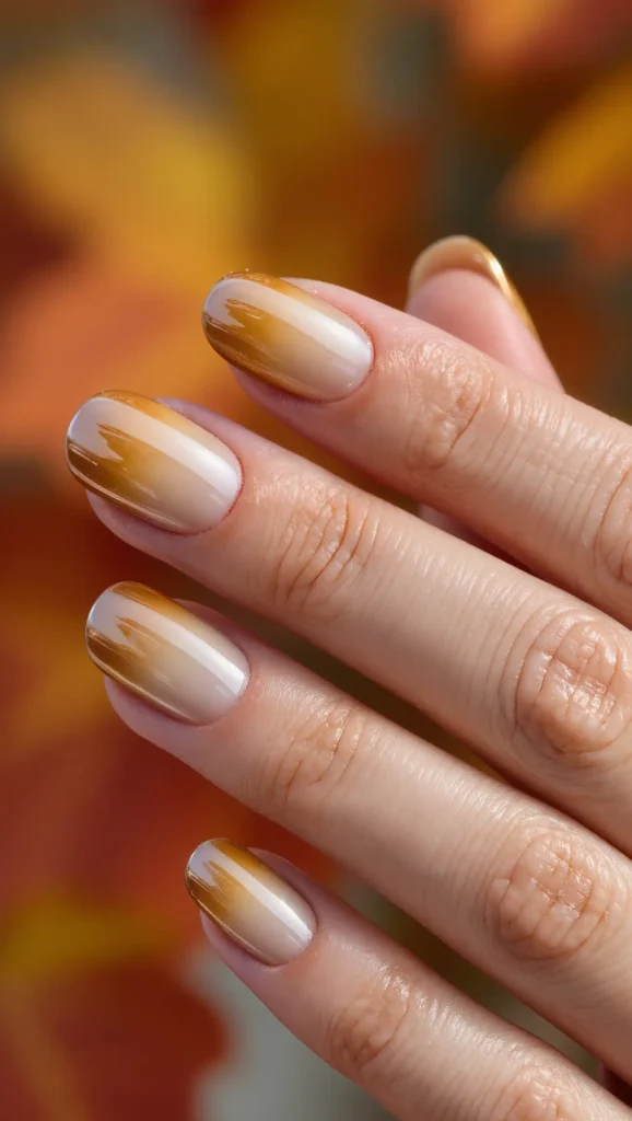 25 Fall Ombré Nail Ideas 2026: Beautiful Gradient Manicures for a Cozy Autumn Look 4 Honey Beige Gradient