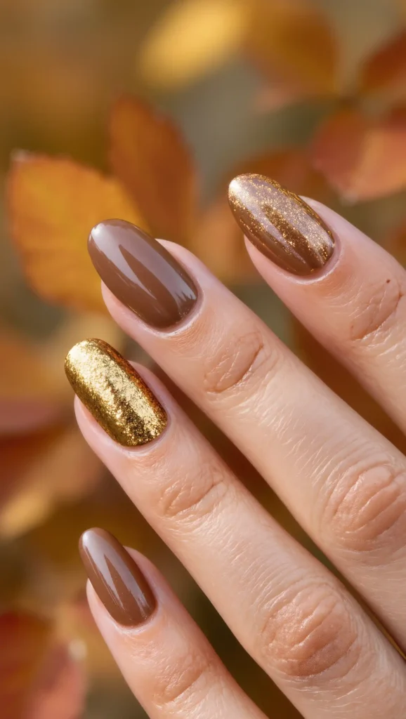 Honey Bronze Spark Nails