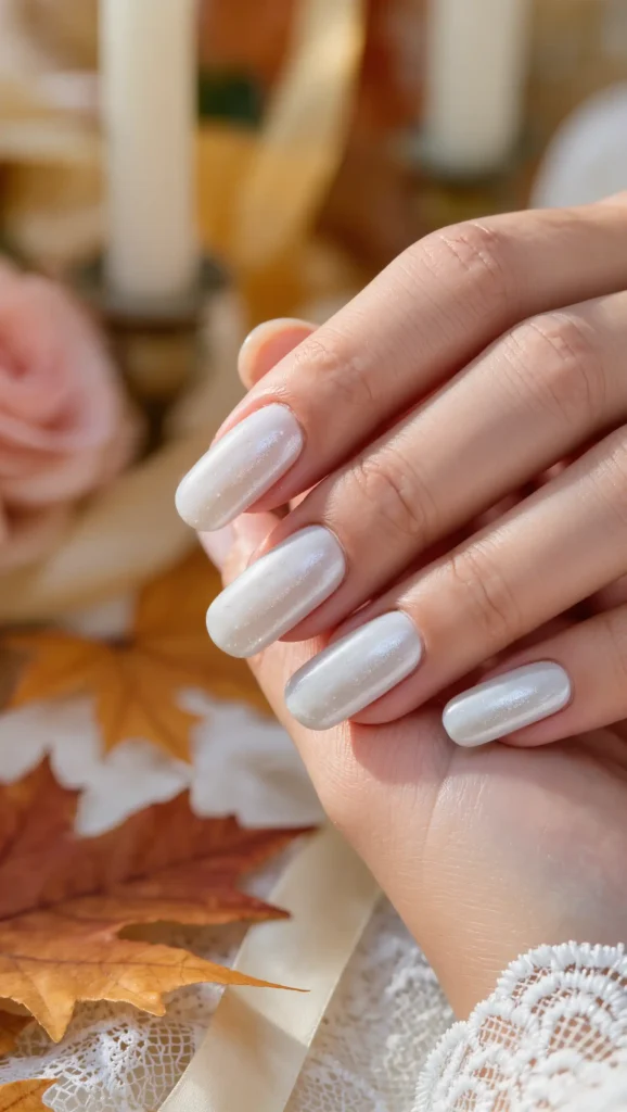 Ivory Velvet Nails