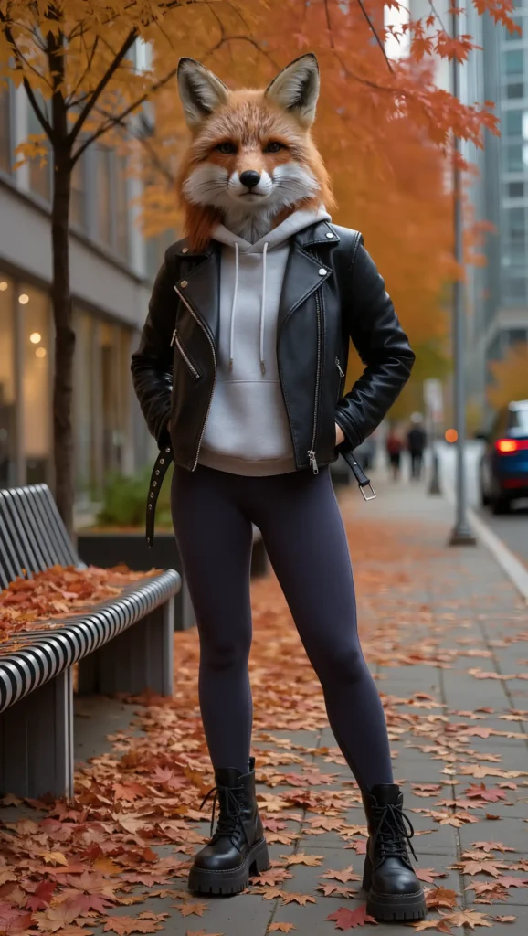 Leather Jacket Over a Hoodie