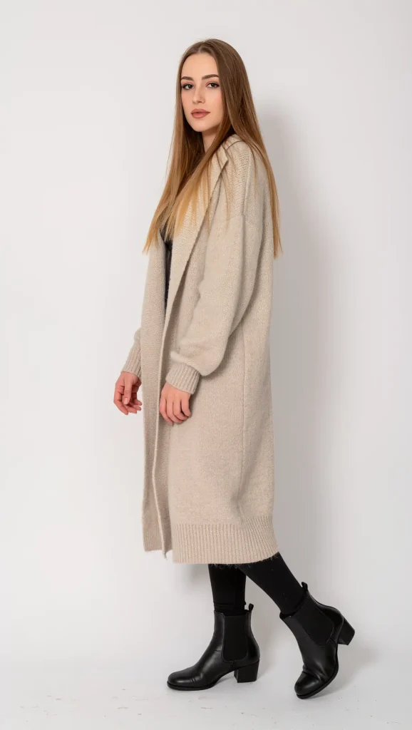24 Cozy Fall Outfit Ideas 2026: Effortlessly Chic Looks to Wear All Season 10 Long Cardigan with Leggings