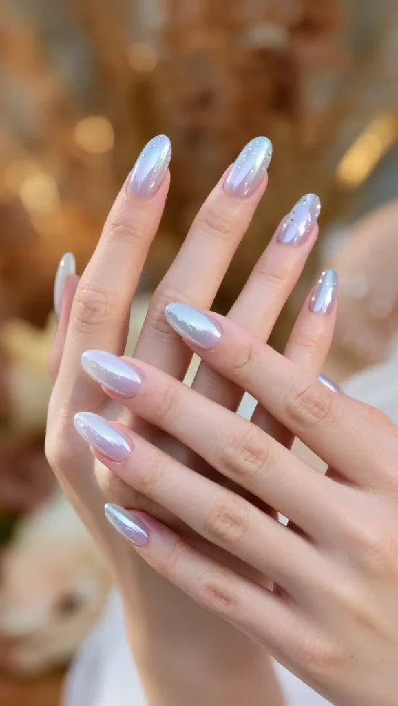 Moonstone Glow Nails