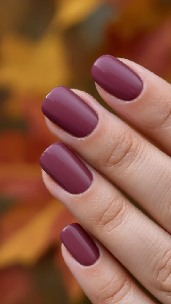 24 Fall Date Night Nails Ideas 2026: Romantic Manicures That Make Every Outfit More Stylish 18 Mulberry Matte Nails