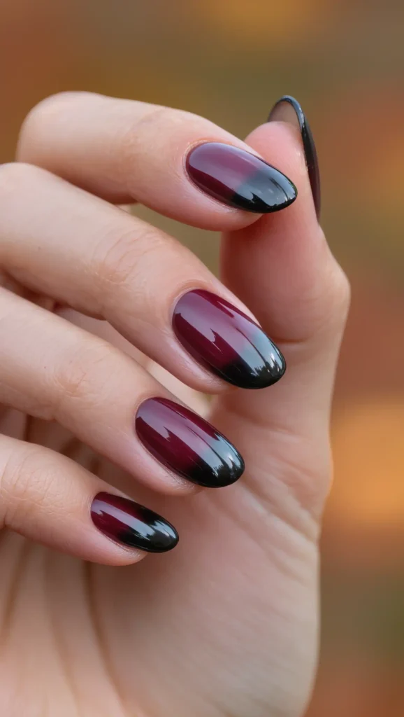 24 Fall Aura Nails Ideas 2026: Dreamy Gradient Manicures You'll Want All Season 22 Mulberry Twilight Aura