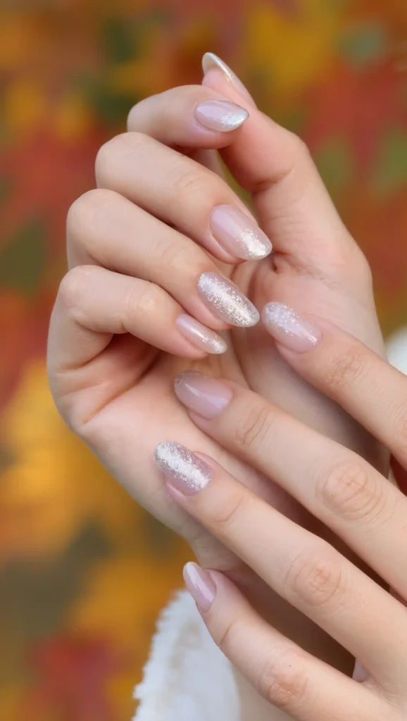 Platinum Dust Nails