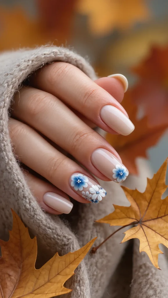 Porcelain Floral Nails