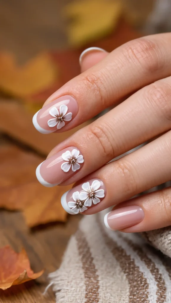 Porcelain Petal Nails