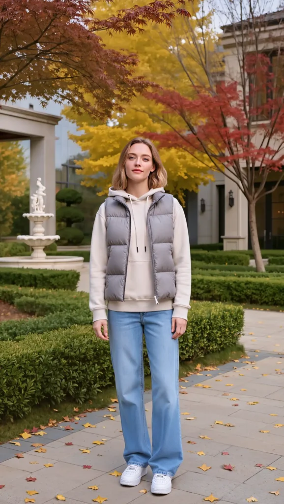 Quilted Vest & Cozy Hoodie