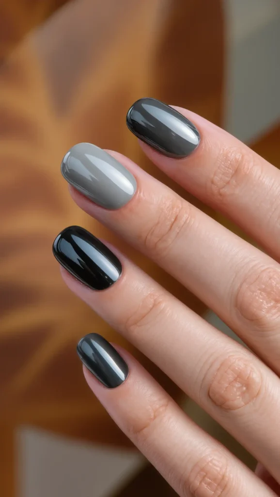 24 Fall Gradient Nail Ideas 2026: Stunning Color Blends for the Perfect Autumn Manicure 20 River Stone Palette