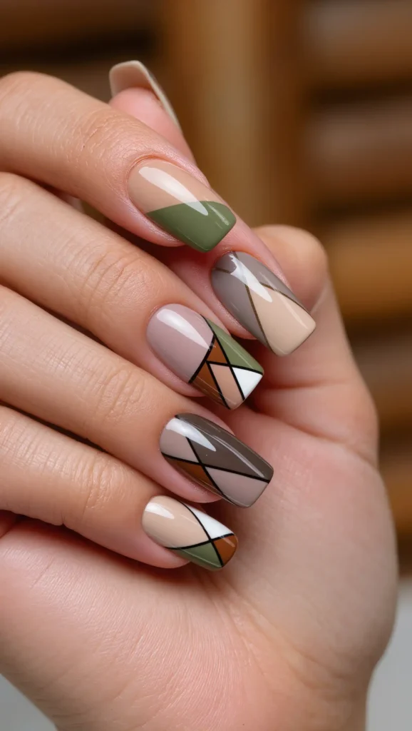 25 Fall Vacation Nail Ideas 2026: Stylish Manicures for Every Autumn Getaway 14 Rustic Quilt Patchwork