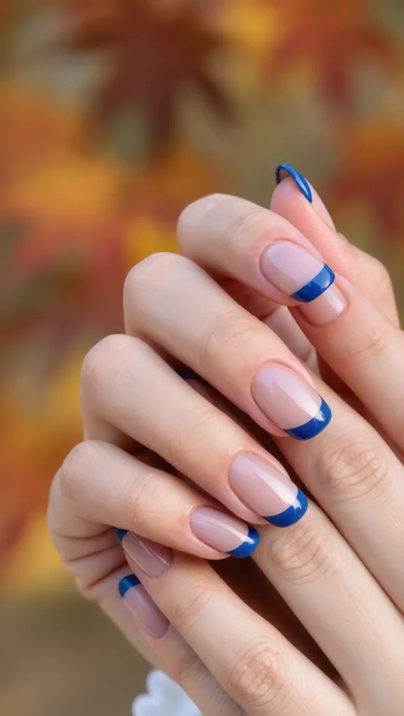 Sapphire Edge French Manicure