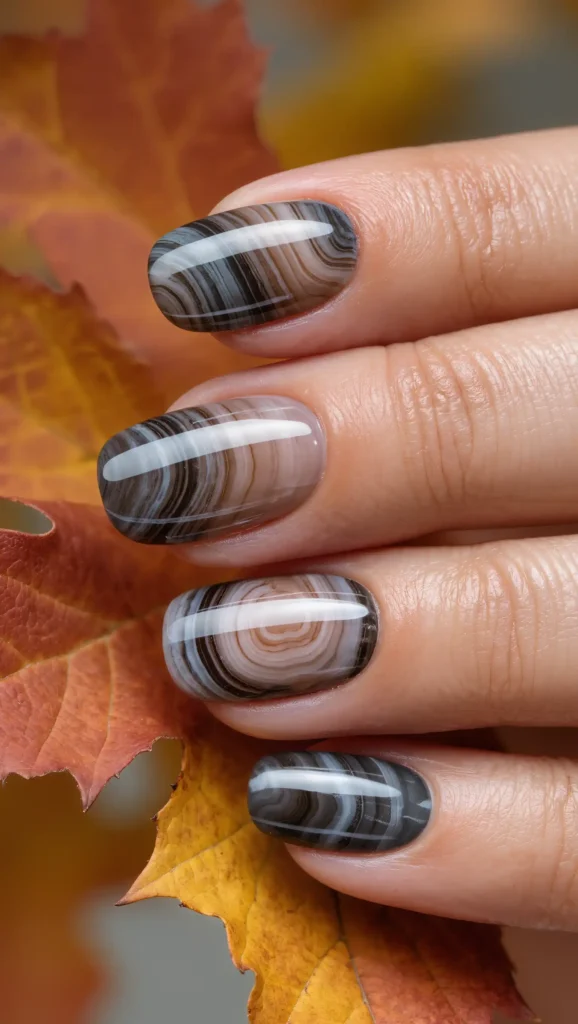 Smoky Quartz Nails