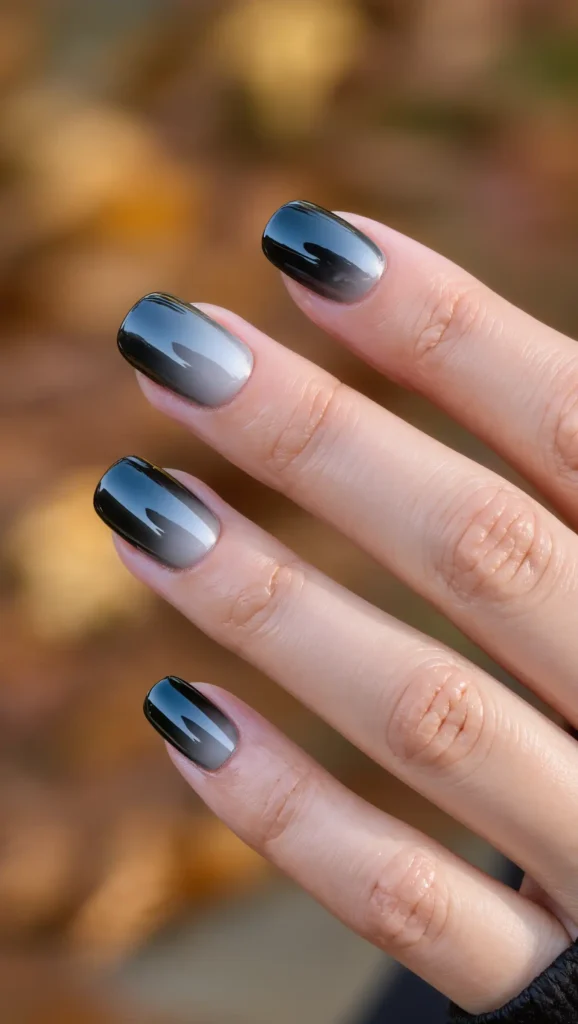 24 Fall Gradient Nail Ideas 2026: Stunning Color Blends for the Perfect Autumn Manicure 8 Smoky Twilight Nails