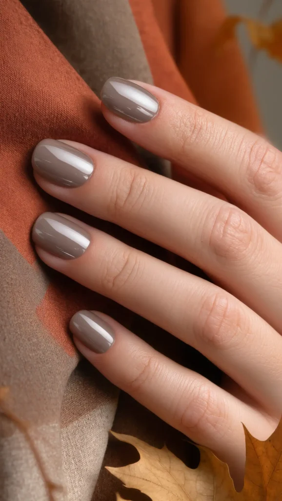 24 Fall Date Night Nails Ideas 2026: Romantic Manicures That Make Every Outfit More Stylish 16 Taupe Silk Nails