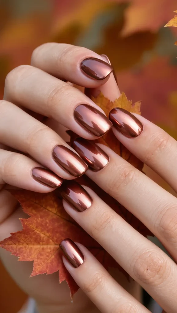 Terracotta Metallic Nails