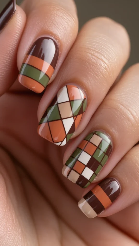 Vintage Quilt Nails