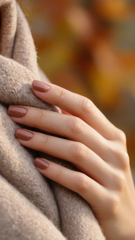 Warm Clay Nails