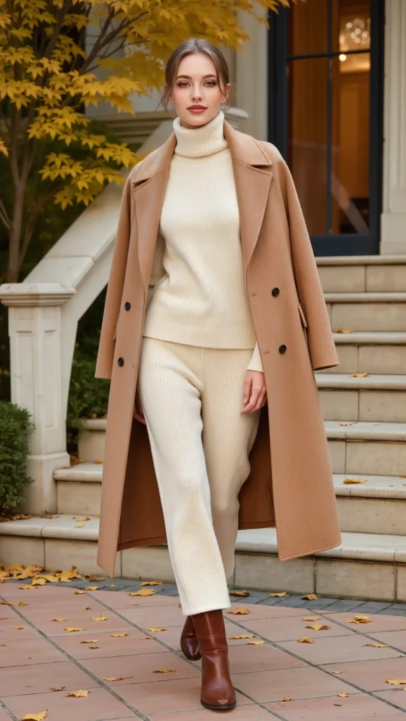 Wool Coat & Matching Knit Set