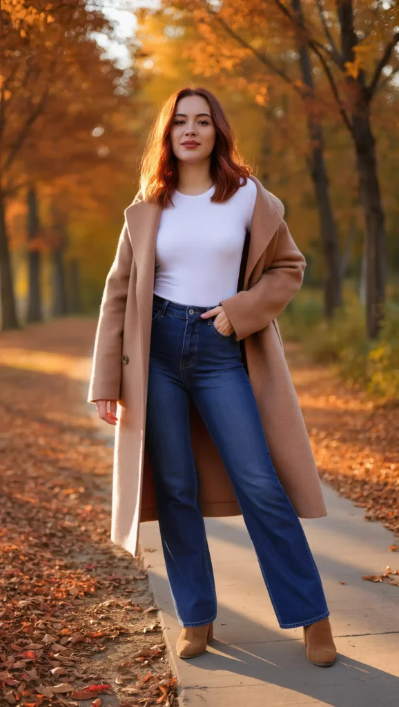 Wool Shacket & Wide-Leg Jeans