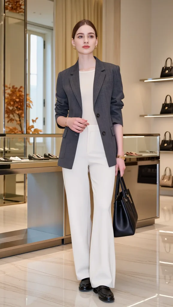 Blazer + Wide-Leg Trousers