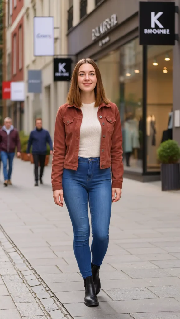 Corduroy Jacket & Chelsea Boots
