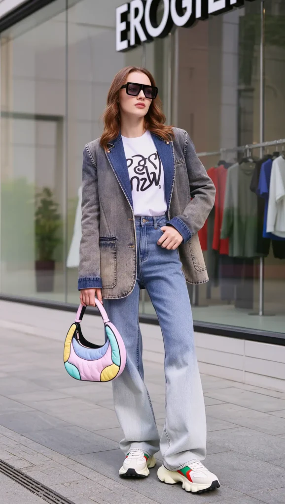 Denim-on-Denim Outfit