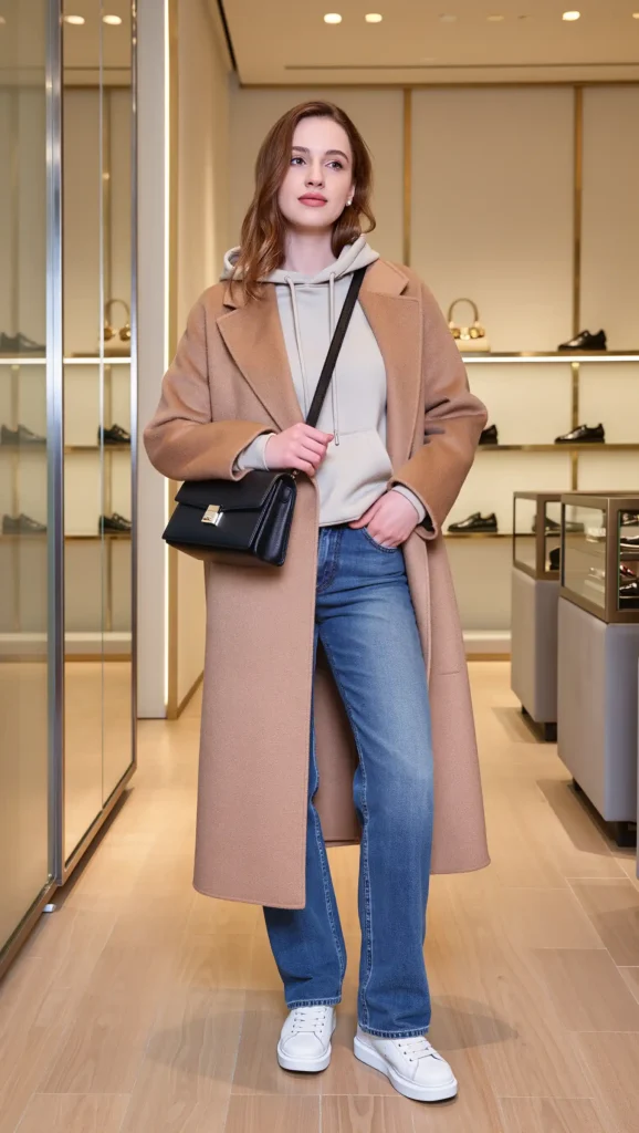 Hoodie + Long Coat