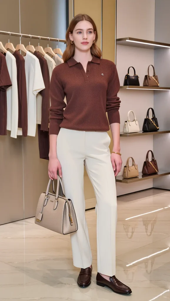Knit Polo + Tailored Trousers