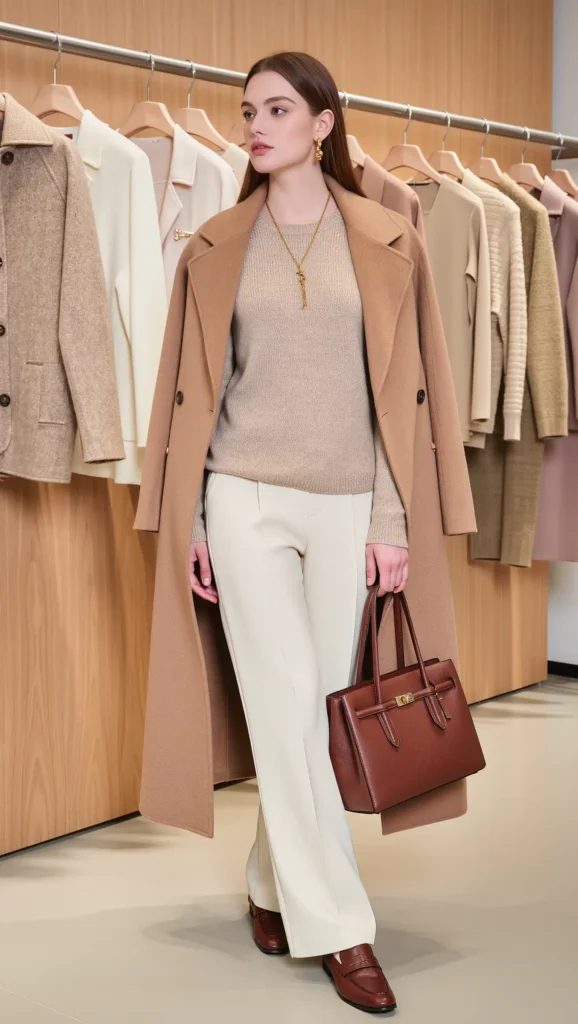 25 Fall Korean Outfit Ideas 2026: Cute, Chic & Effortlessly Trendy Looks 35 Monochrome Beige Korean Look
