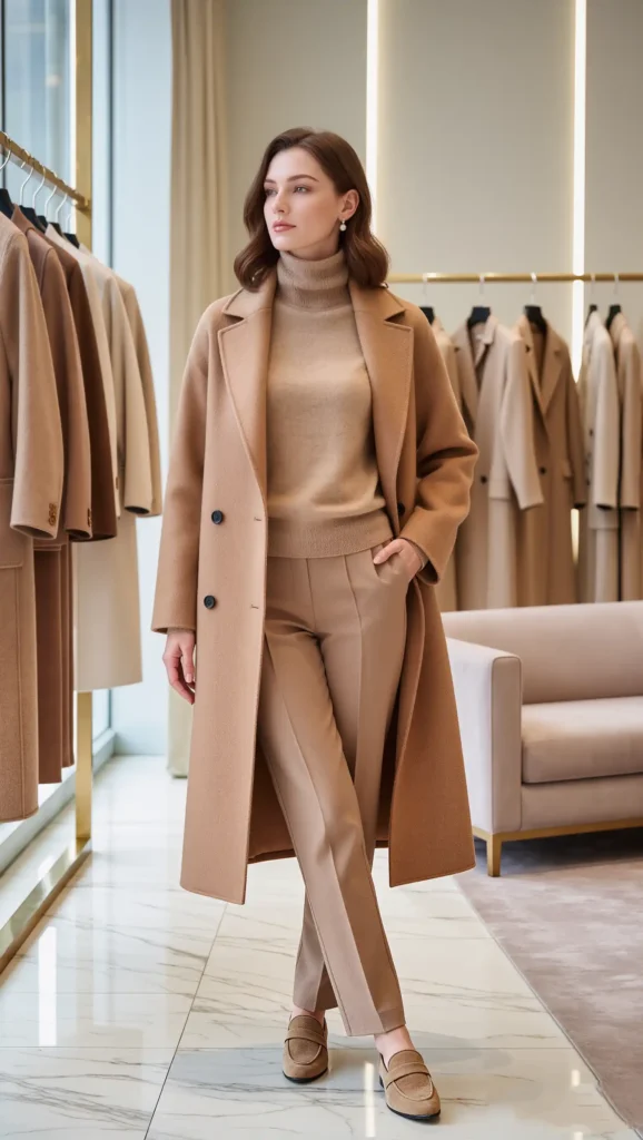 25 Fall Pinterest Girl Outfit Ideas 2026: Aesthetic Looks You'll Want to Save Instantly 10 Monochrome Camel Layers