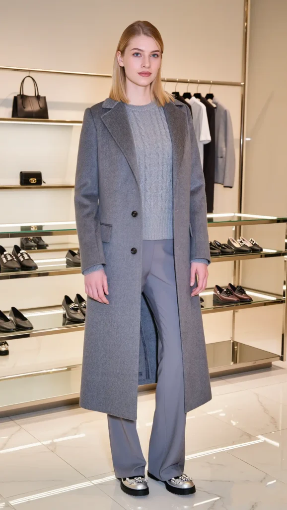 24 Unique Fashion Looks That Feel Fresh in 2026 22 Monochrome Gray With Statement Shoes