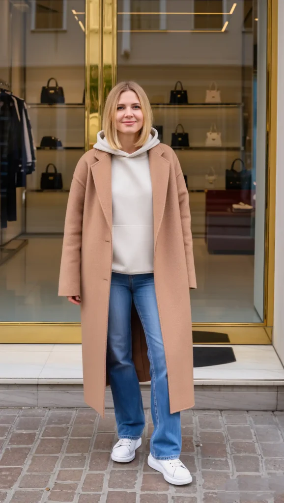 25 Fall Pinterest Girl Outfit Ideas 2026: Aesthetic Looks You'll Want to Save Instantly 14 Oversized Hoodie & Long Wool Coat