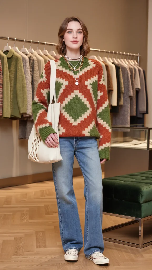 Oversized Knit + Baggy Jeans