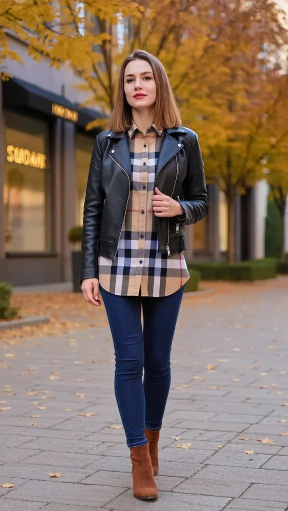 Plaid Shirt & Skinny Jeans
