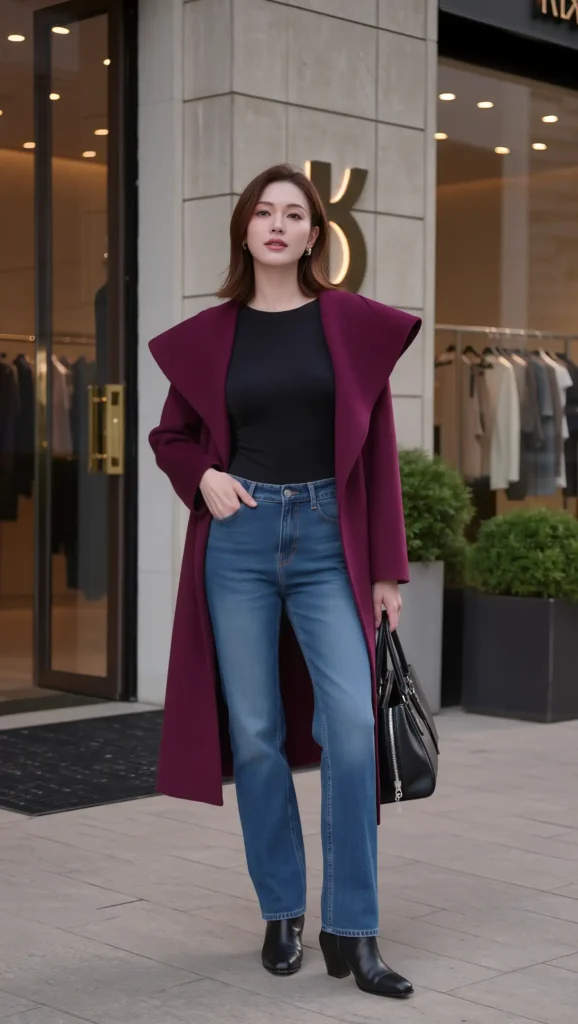 25 Fall Baddie Outfit Ideas 2026: Bold, Trendy & Main-Character Approved 25 Statement Coat + Simple Basics