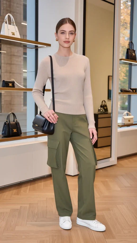 Sweater + Cargo Pants