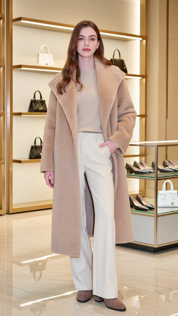 25 Fall Pinterest Girl Outfit Ideas 2026: Aesthetic Looks You'll Want to Save Instantly 12 Teddy Coat & Wide-Leg Trousers