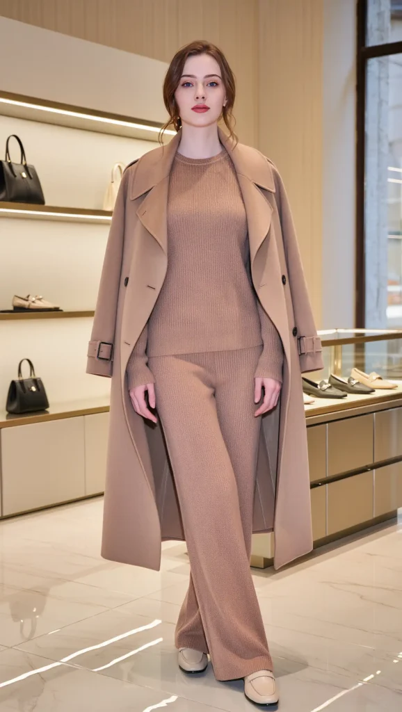25 Fall Pinterest Girl Outfit Ideas 2026: Aesthetic Looks You'll Want to Save Instantly 3 Trench Coat & Matching Knit Set