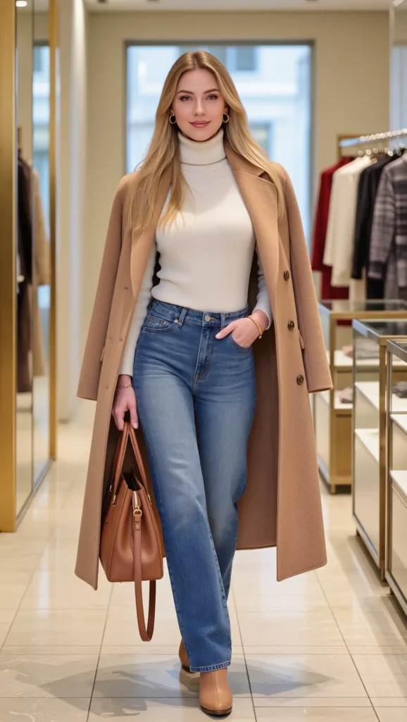 Turtleneck + Jeans