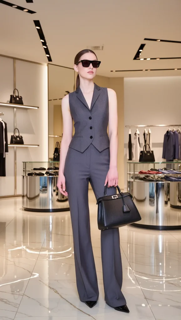 24 Unique Fashion Looks That Feel Fresh in 2026 11 Vest and Wide-Leg Trousers