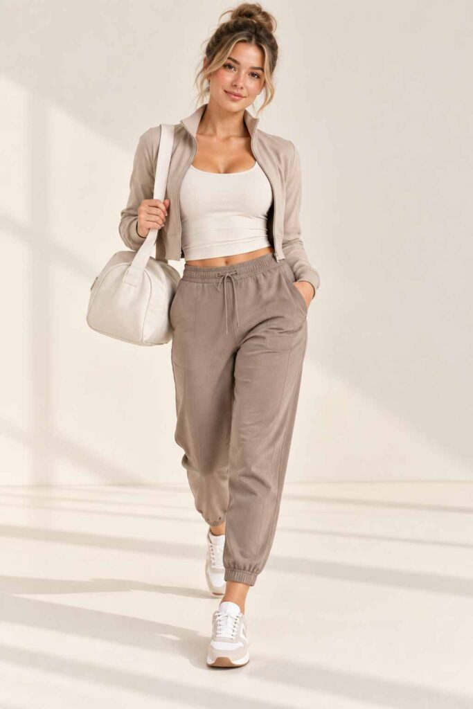 Fitted Tank + Ankle-Length Joggers