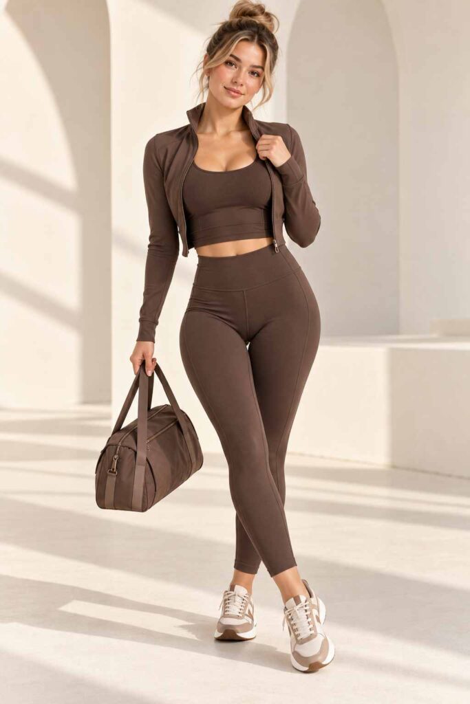 Monochrome Activewear Look