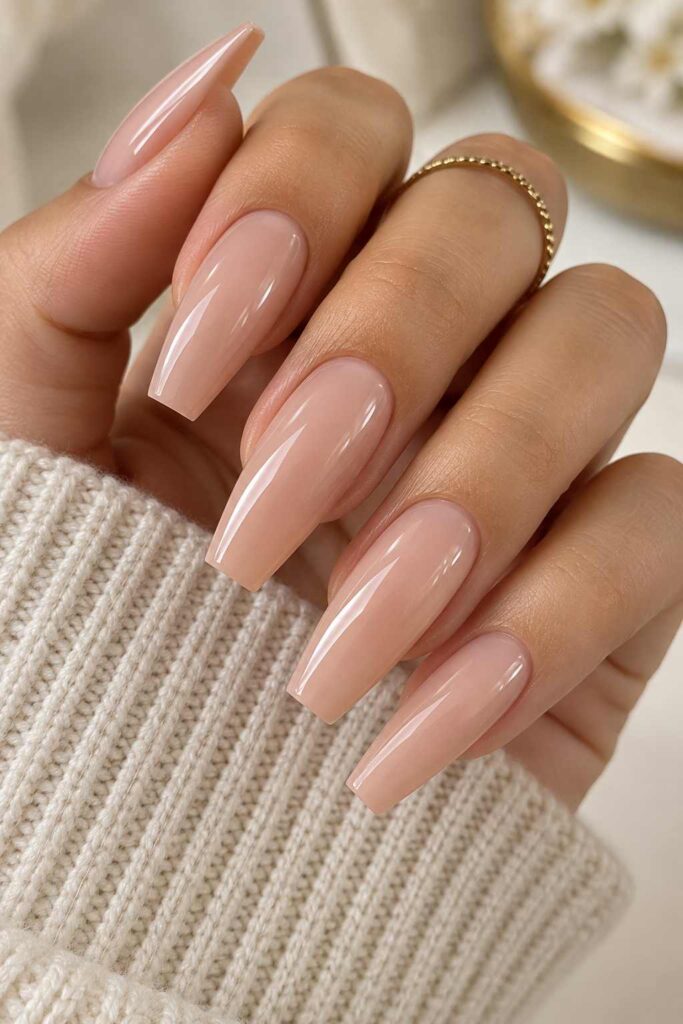 Almond-to-Coffin Inspired Nails