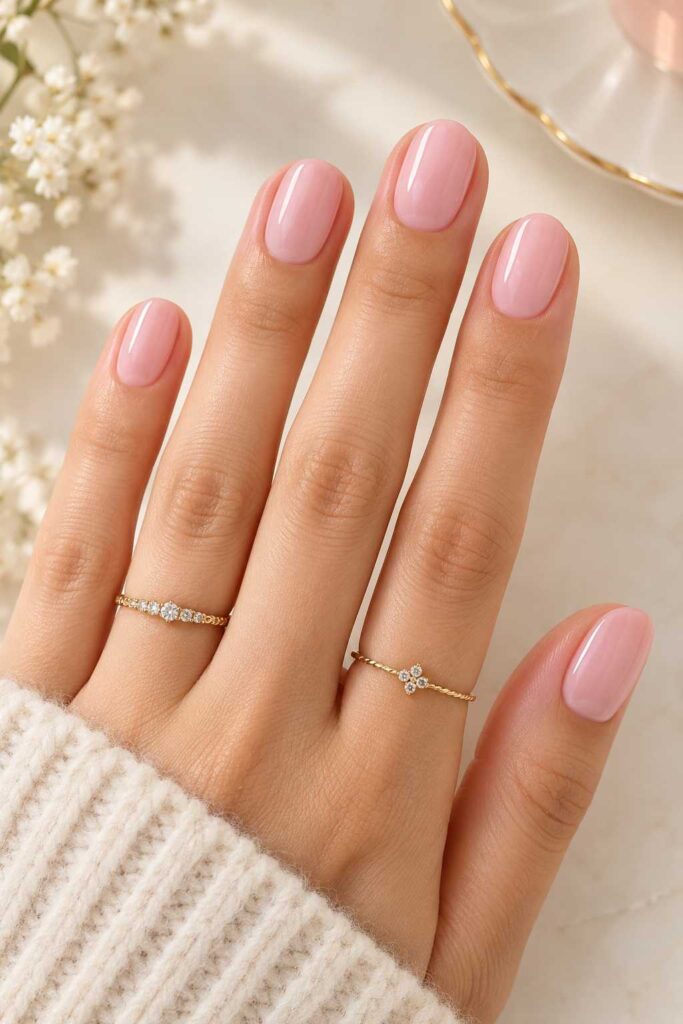 Baby Pink Nails
