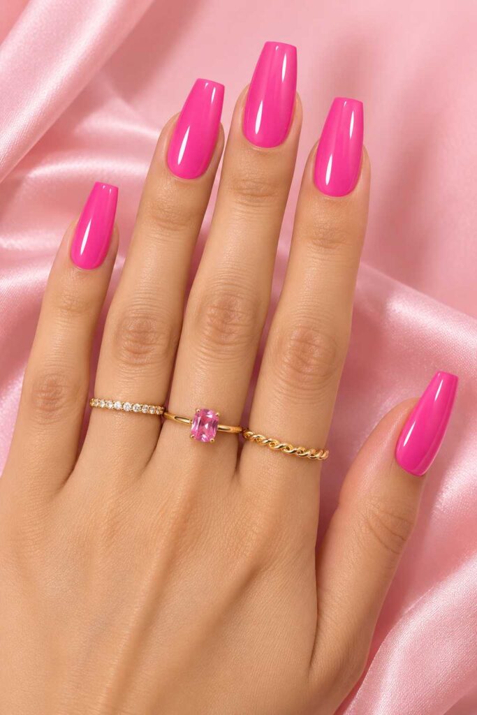 Barbie Pink Nails