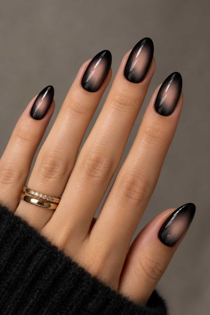 Black Aura Nails