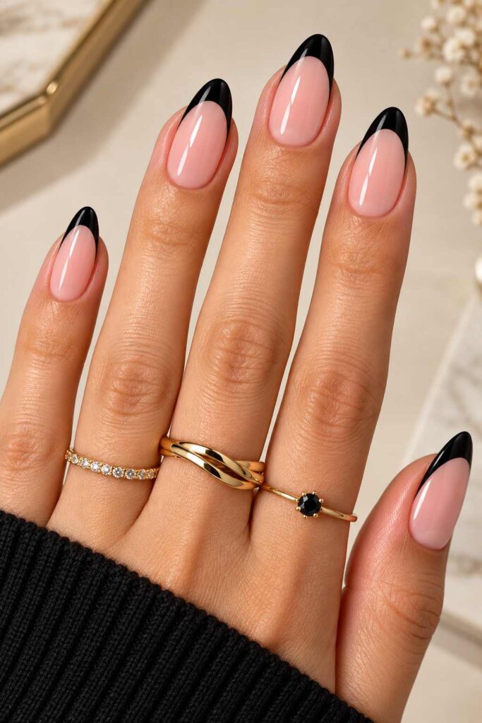 Black French Tips