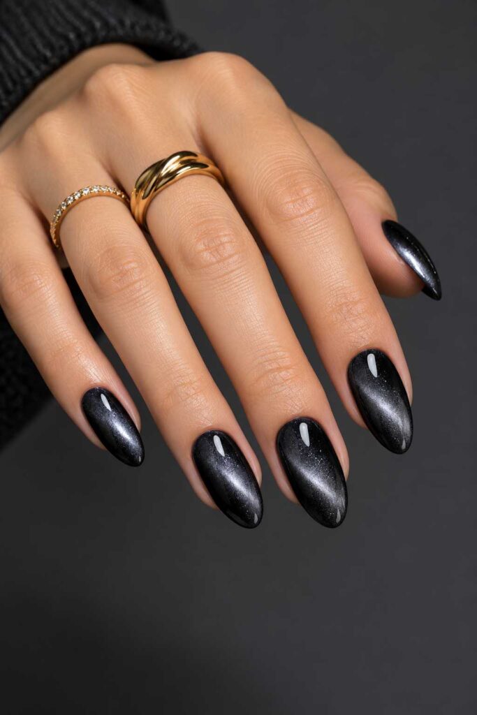 Black Pearl Glaze Nails