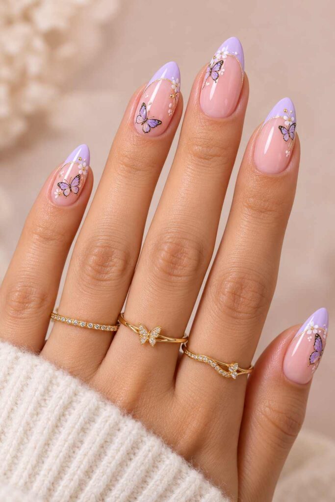 Butterfly French Tips